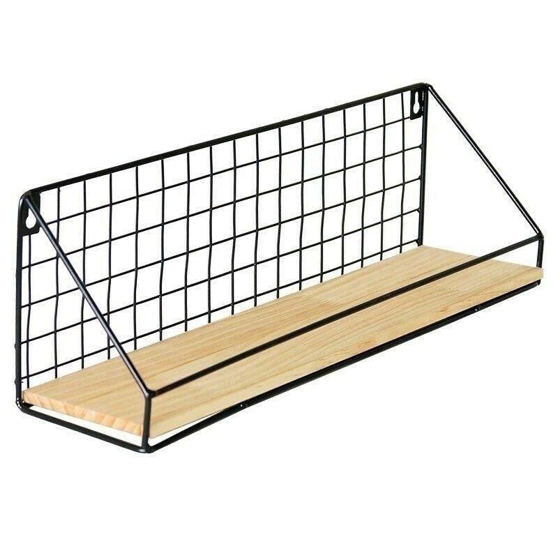 Homorahub Creative Wall Shelf Storage Basket Free Perforated Hanger