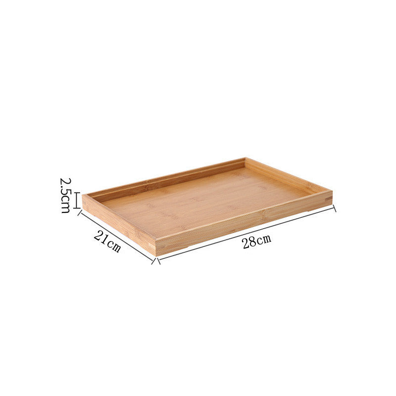 Homorahub Wooden Pastry Bread Plate Breakfast Fruit Wooden Plate