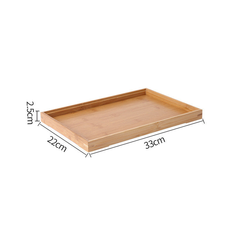 Homorahub Wooden Pastry Bread Plate Breakfast Fruit Wooden Plate