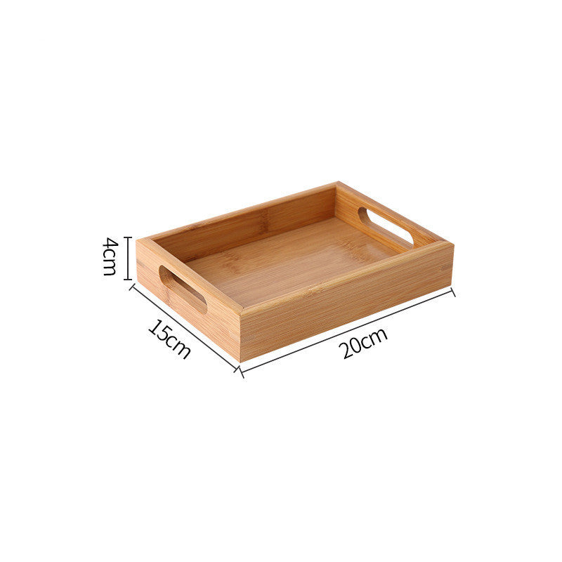 Homorahub Wooden Pastry Bread Plate Breakfast Fruit Wooden Plate