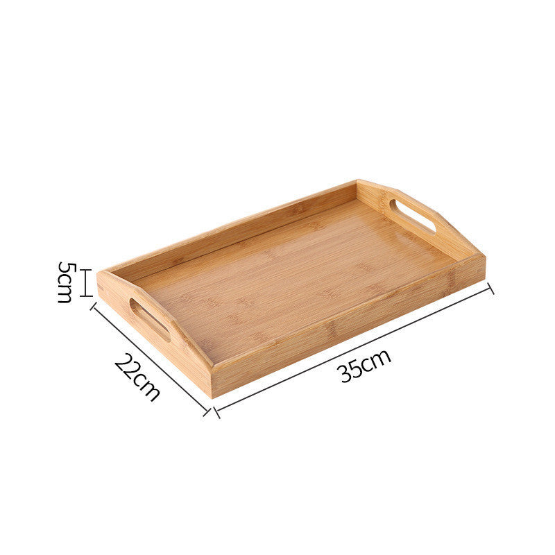 Homorahub Wooden Pastry Bread Plate Breakfast Fruit Wooden Plate