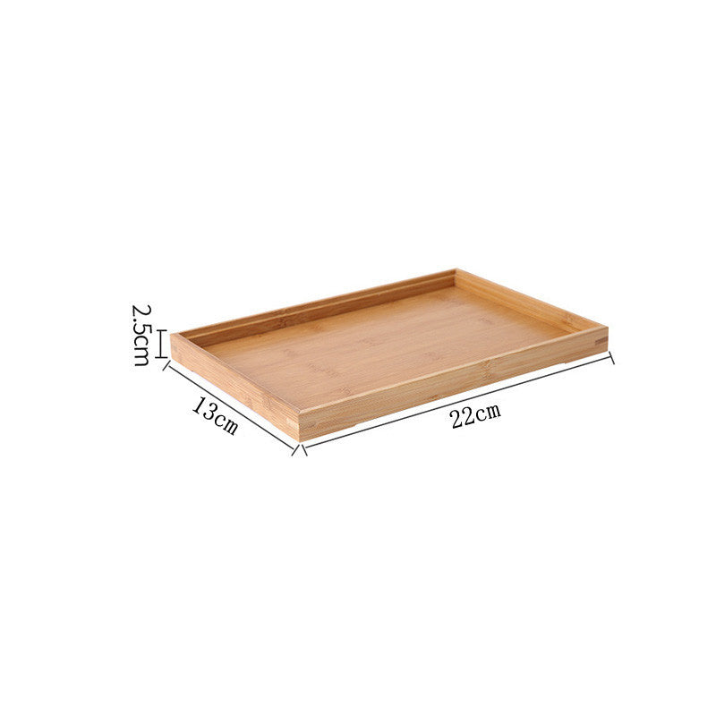 Homorahub Wooden Pastry Bread Plate Breakfast Fruit Wooden Plate