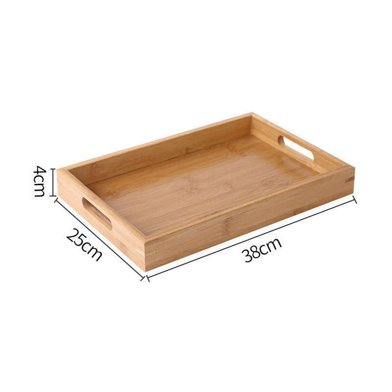 Homorahub Wooden Pastry Bread Plate Breakfast Fruit Wooden Plate