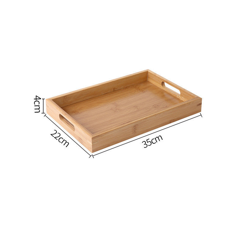 Homorahub Wooden Pastry Bread Plate Breakfast Fruit Wooden Plate
