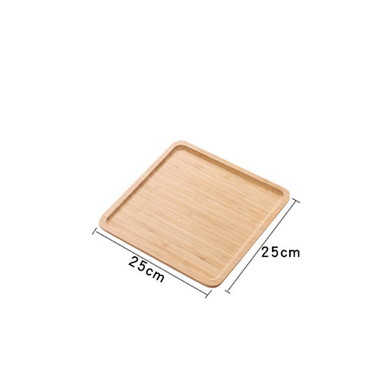 Homorahub Wooden Pastry Bread Plate Breakfast Fruit Wooden Plate