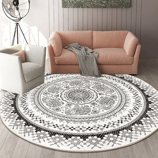 Homorahub Round Stylish Living Room Rug
