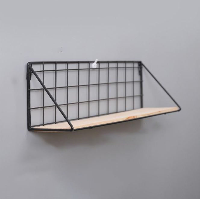Homorahub Creative Wall Shelf Storage Basket Free Perforated Hanger