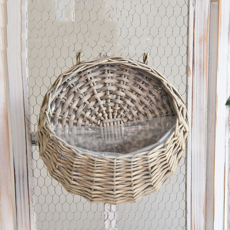 Homorahub Woven Spider Plant Wall Hanging Basket