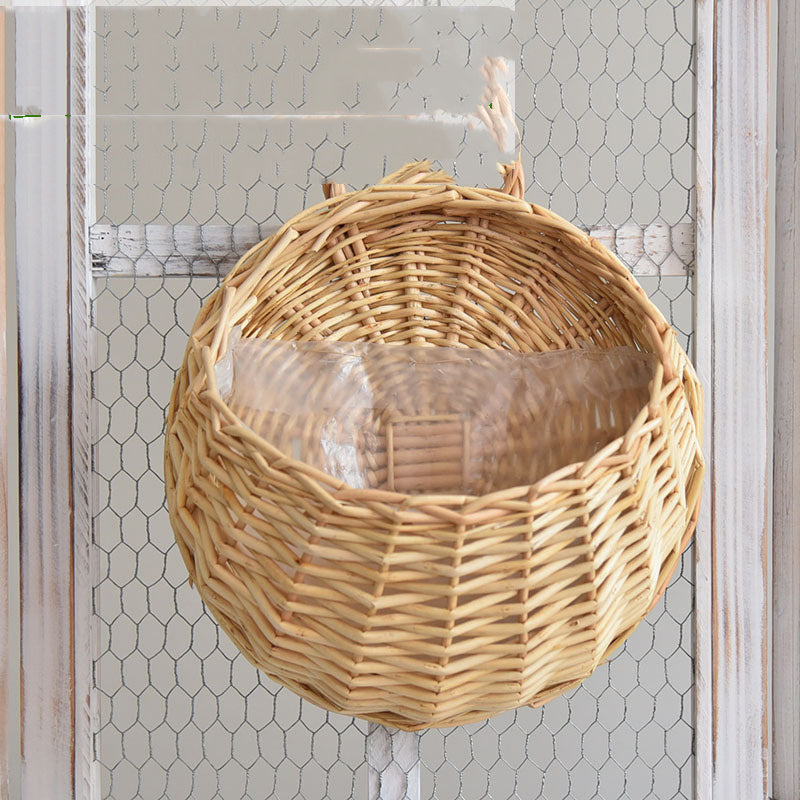 Homorahub Woven Spider Plant Wall Hanging Basket