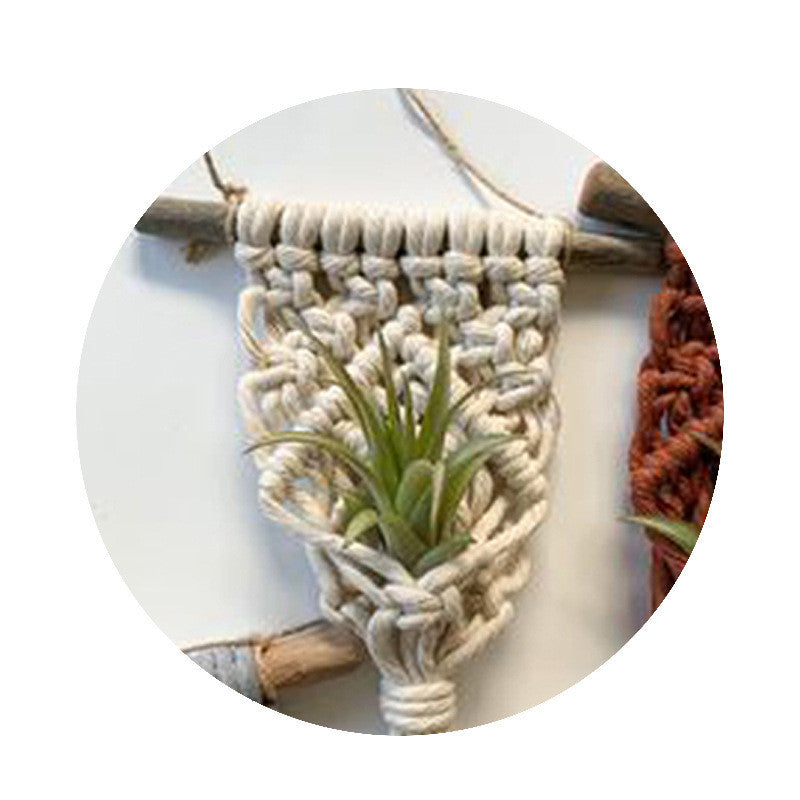 Homorahub Home Decor Mini Macrame Plant Hangers For Air Plant