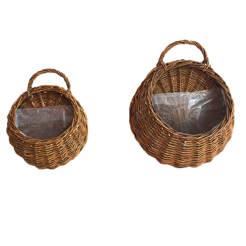 Homorahub Woven Spider Plant Wall Hanging Basket