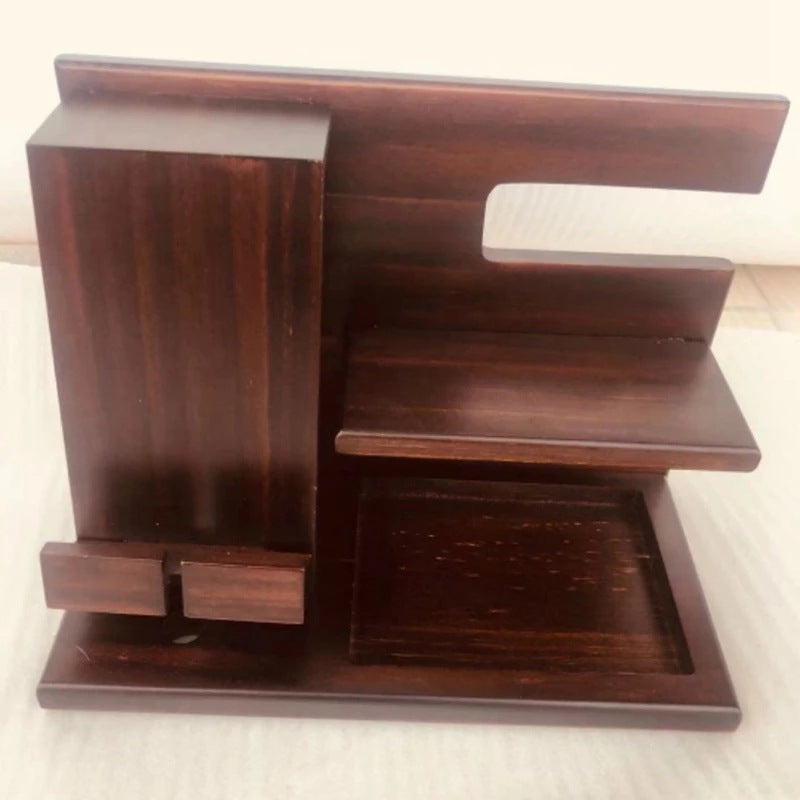 Homorahub Wooden Desk Organizer with Phone Dock Support