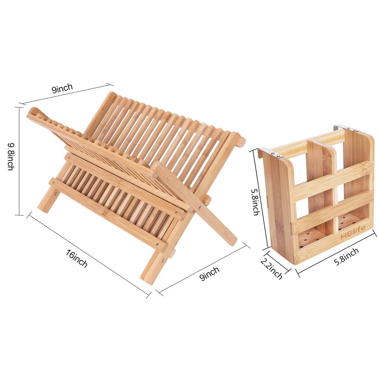 Homorahub Bamboo Folding Dish Rack