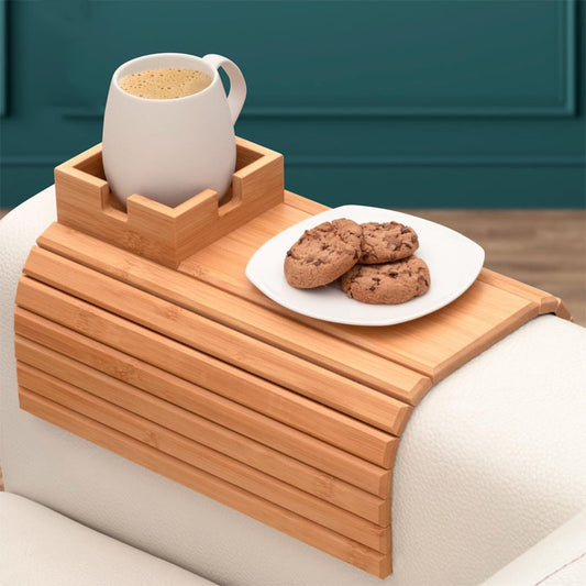 Homorahub Bamboo Couch Cup Holder