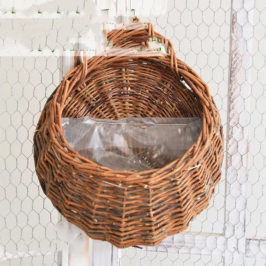 Homorahub Woven Spider Plant Wall Hanging Basket
